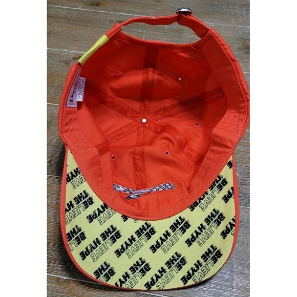 Brooks Running Hat Red BELIEVE THE HYPE Boco Gear Cap ADJUSTABLE Strap - Picture 5 of 6